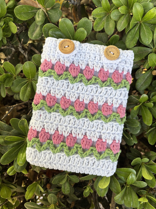 Funda Kindle "Tulipanes Rosas"