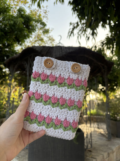 Funda Kindle "Tulipanes Rosas"