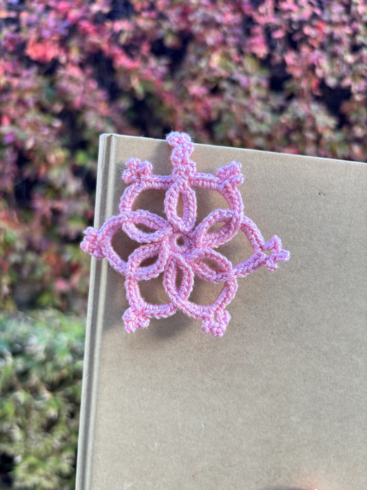 Marcapáginas Copo de nieve