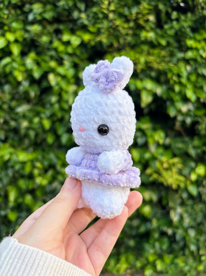 Conejita con tutu y lacito lila