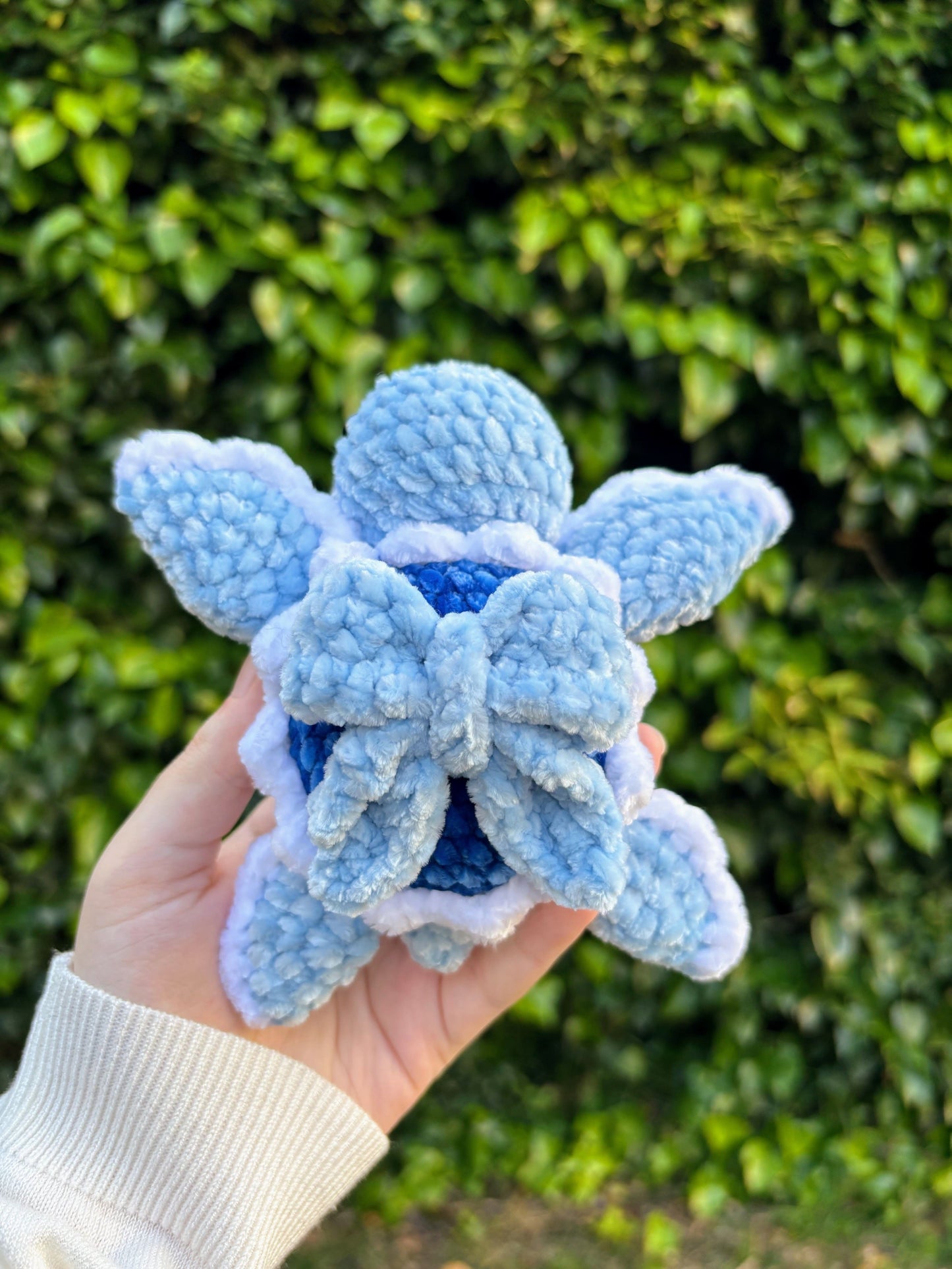 Tortuguita azul con lacito