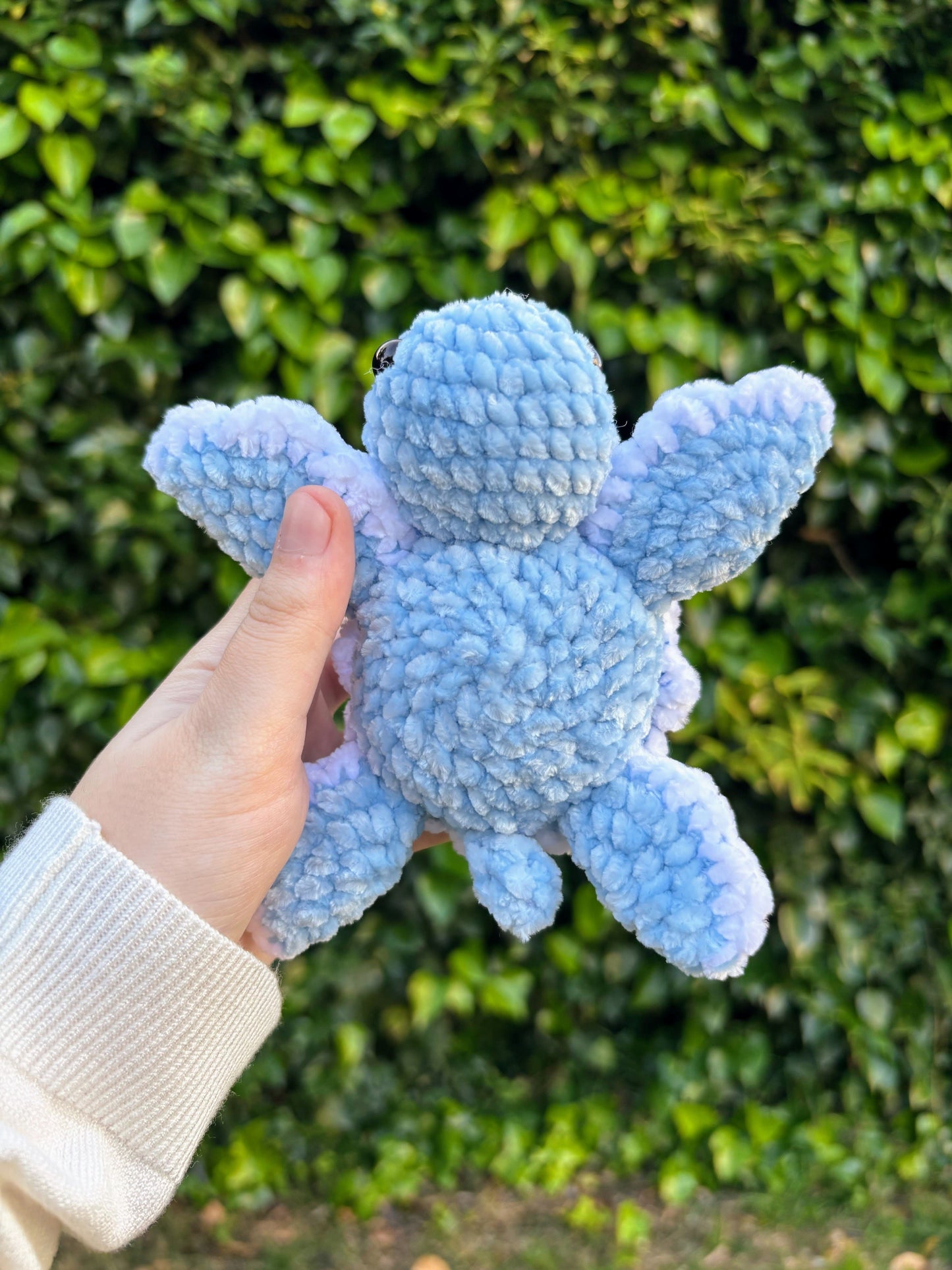 Tortuguita azul con lacito